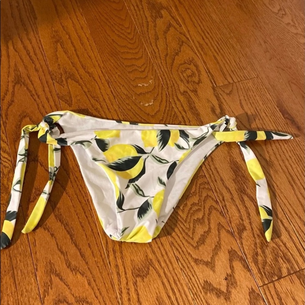 lemon pattern bikini bottom